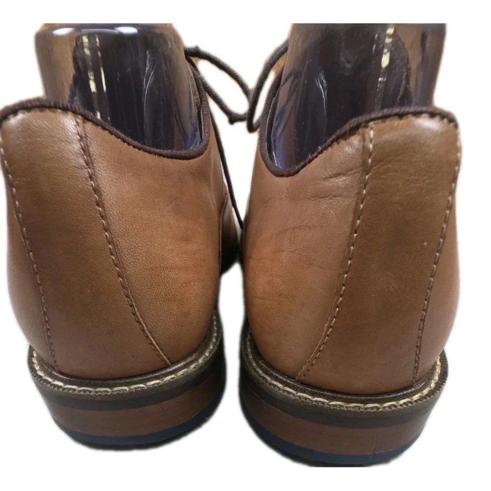 Vince Camuto Lyre Derby Dress Shoes Cognac‎ Soft Leather Size 11M